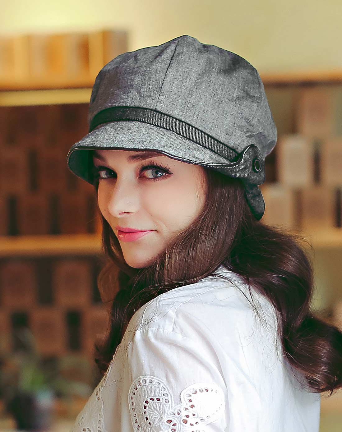 春夏天帽子女太阳帽休闲八角帽防晒遮阳帽子