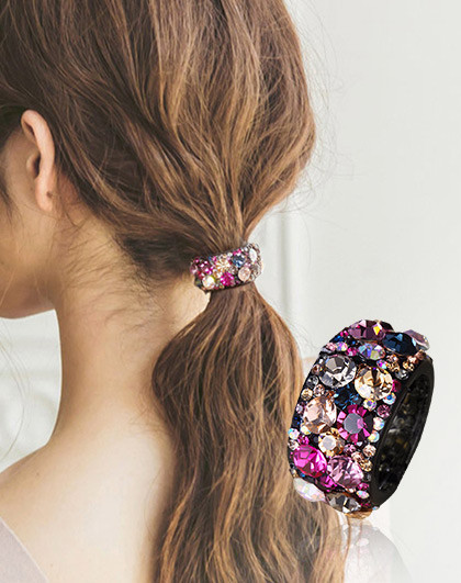 时尚个性圆圈马尾夹日韩气质头饰发夹优雅百搭