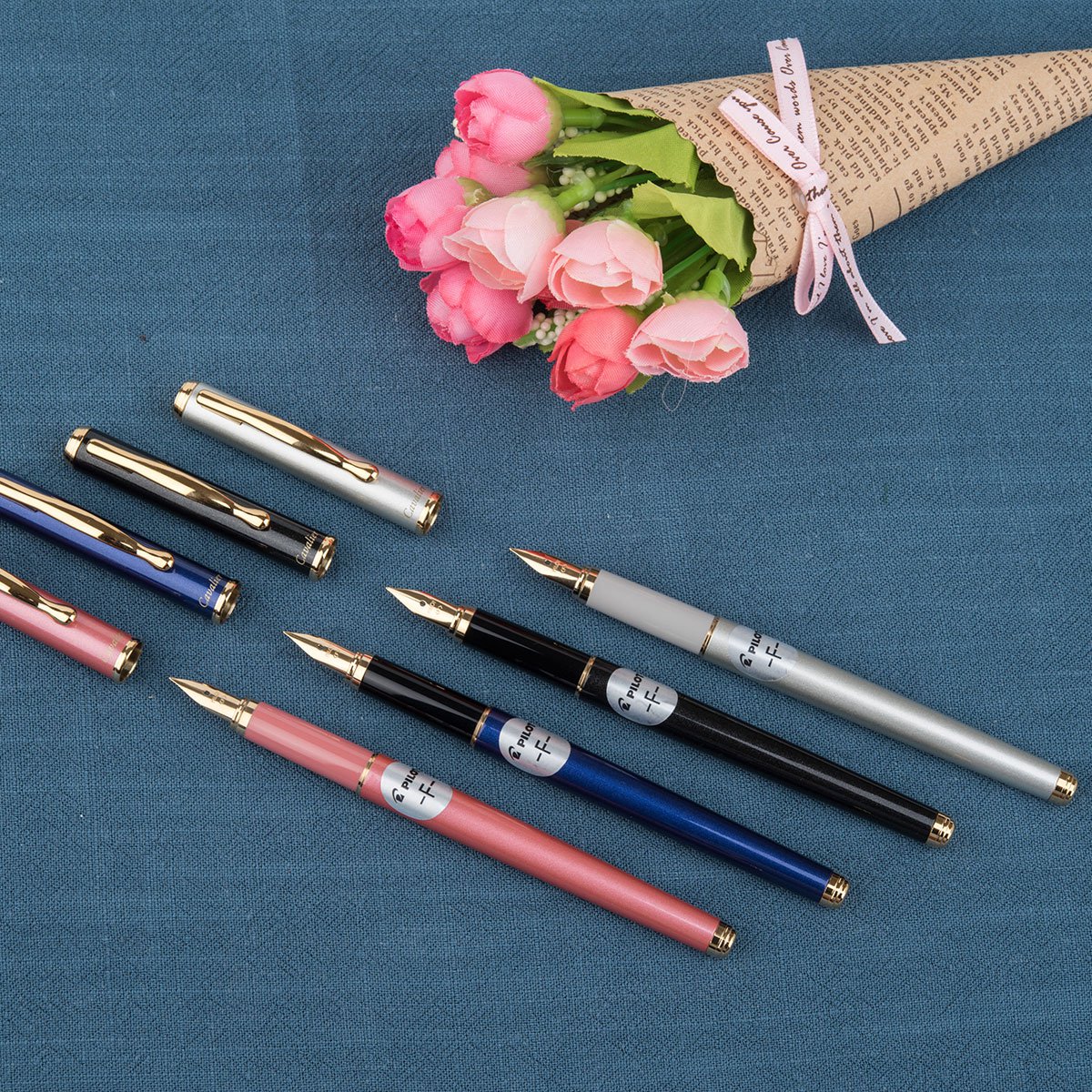 pilot百乐 卡佛里亚自来水笔f咀 黑