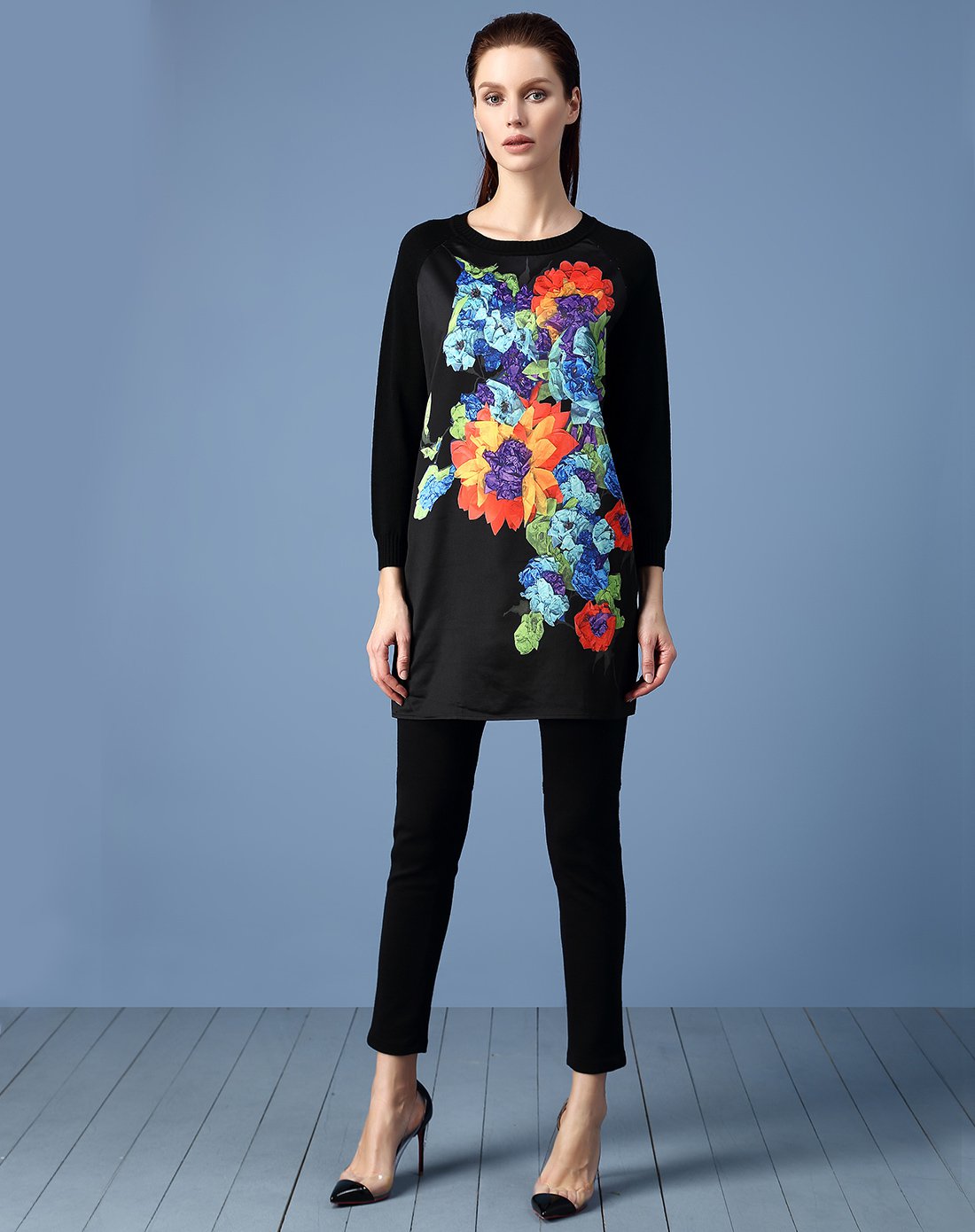 钡萱passion运动风休闲印花针织衫wj510602_唯品会