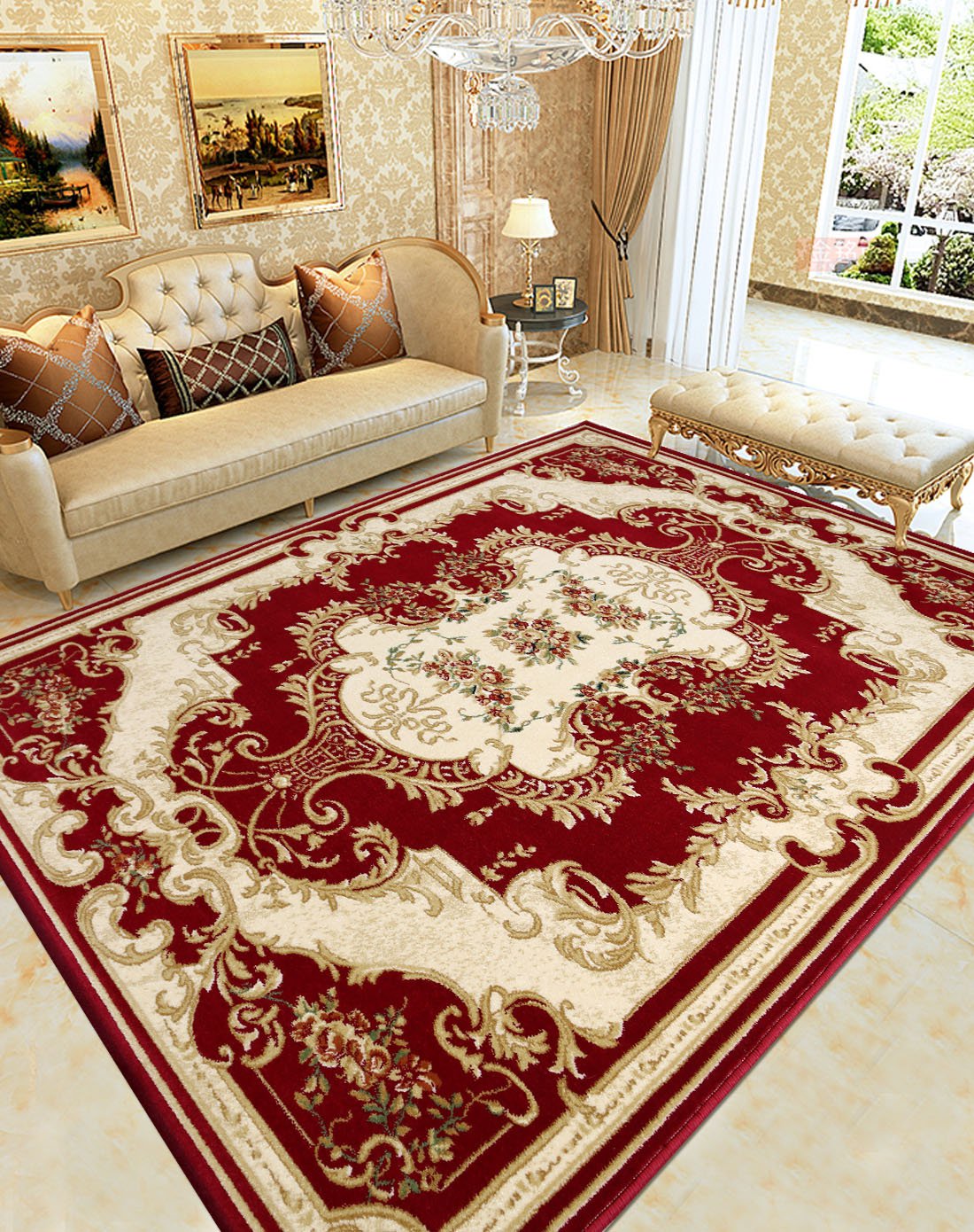 美萝120*170cm(多款可选)新欧式时尚卧室客厅地毯