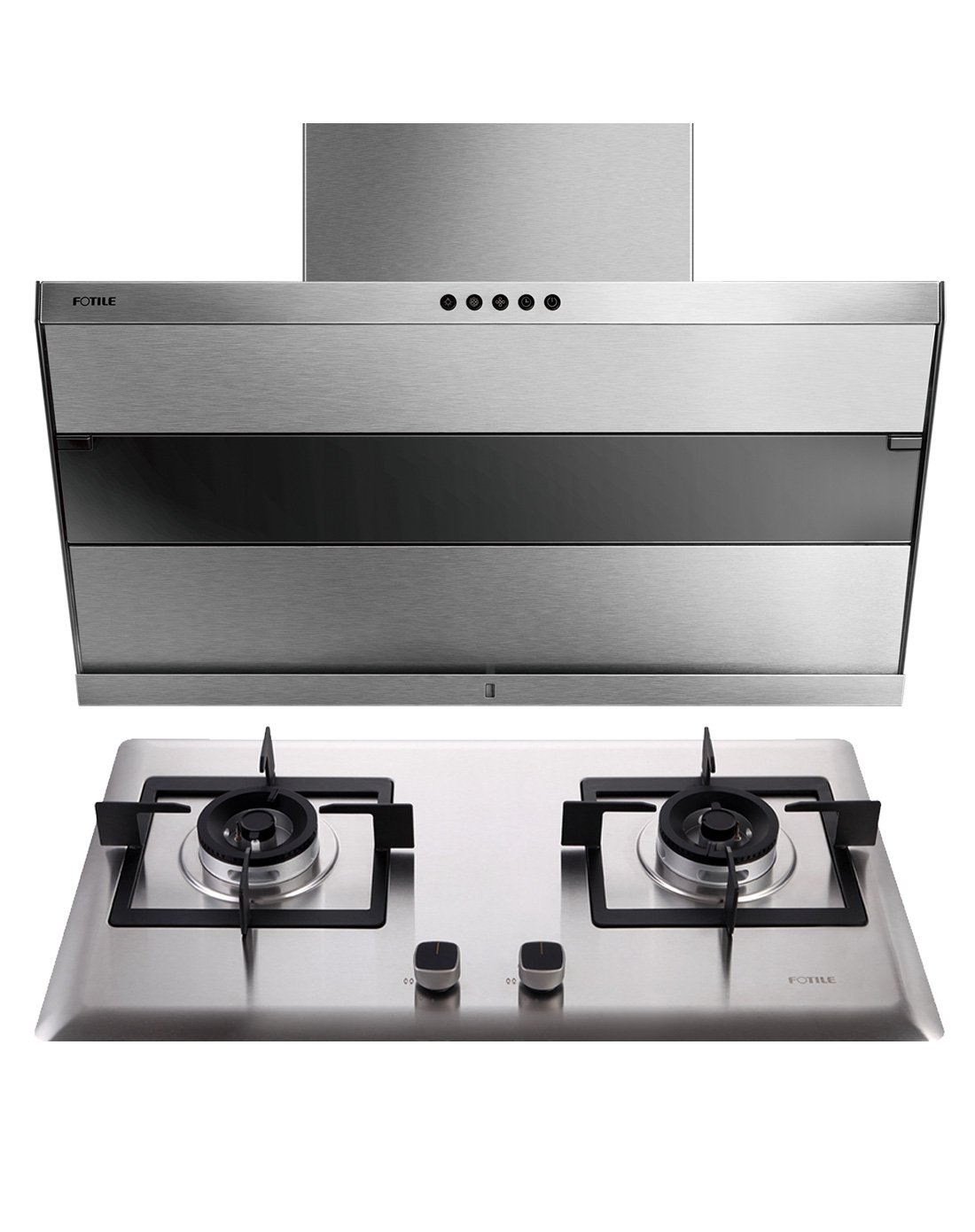 智能风魔方 劲吸直排不跑烟套餐jq03ts hc26ge银色