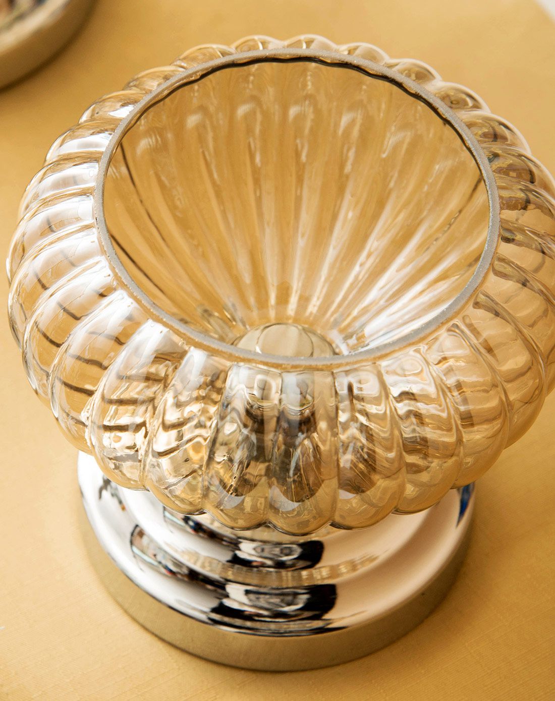 古典巴洛克风-电镀装饰玻璃摆件-大号