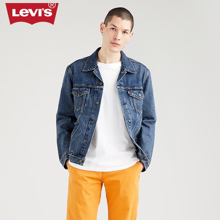 Levi's 【商场同款】李维斯24年春夏男士牛仔夹克外套 In Blue