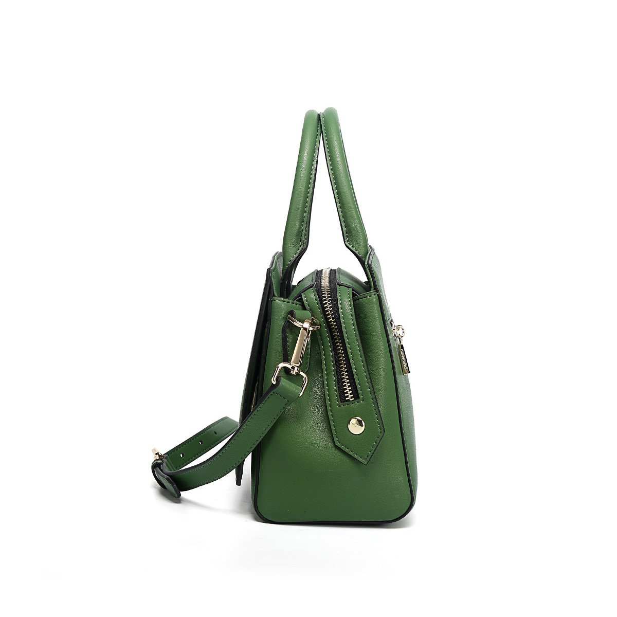 卡丹路(cardanro)纯色圆环个性欧美复古斜挎单肩包小号拉链手提包女包