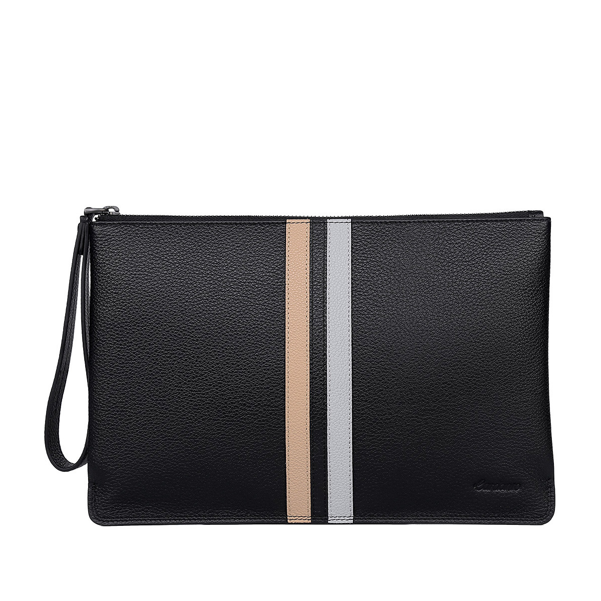 卡丹路 男士真皮手包牛皮信封包商务手抓包休闲手拿包男包大容量