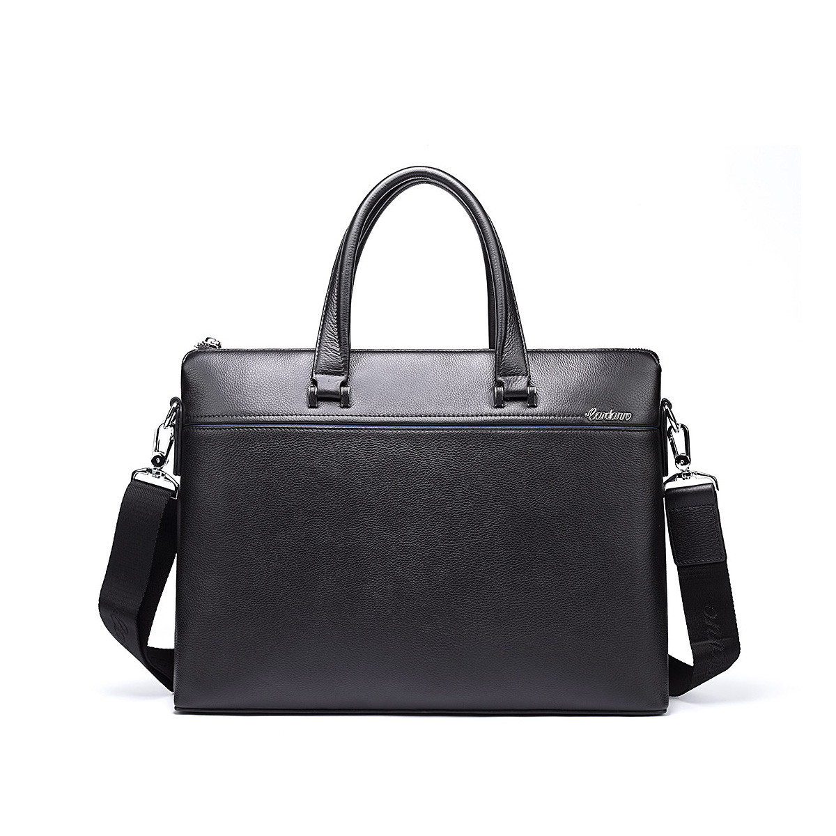 卡丹路 男士公文包真皮商务公务文件手拎包大容量男包手提电脑包