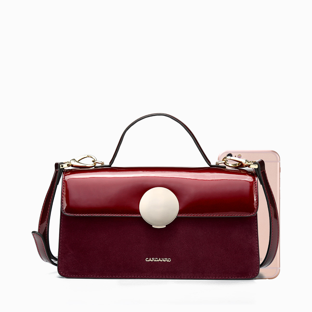 卡丹路【专柜同款】女士时尚果冻包流浪包链条手机包风琴包马鞍包迷你