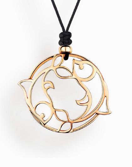 roseonly 星座经典系列十二星座具象9k玫瑰金项链含挂绳星座吊坠