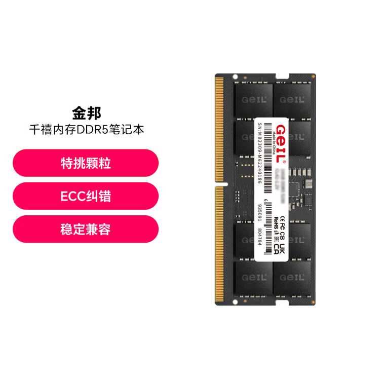 GEIL ��� ǧ��ϵ�� DDR5 �ʼǱ��ڴ��� 479Ԫ