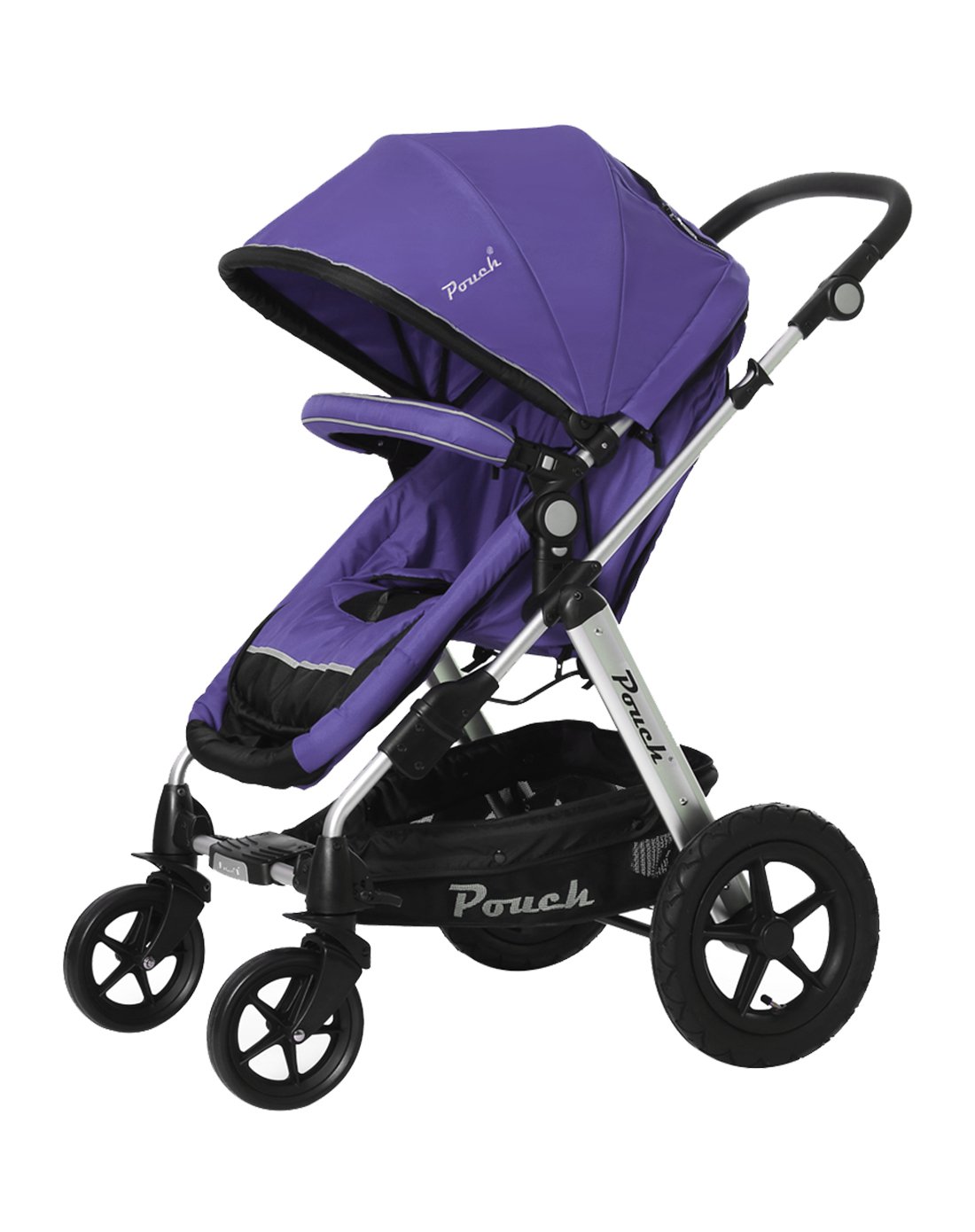 pouchpouch德国品质高景观双向四轮婴儿车p68精英pt03spp1b_唯品会
