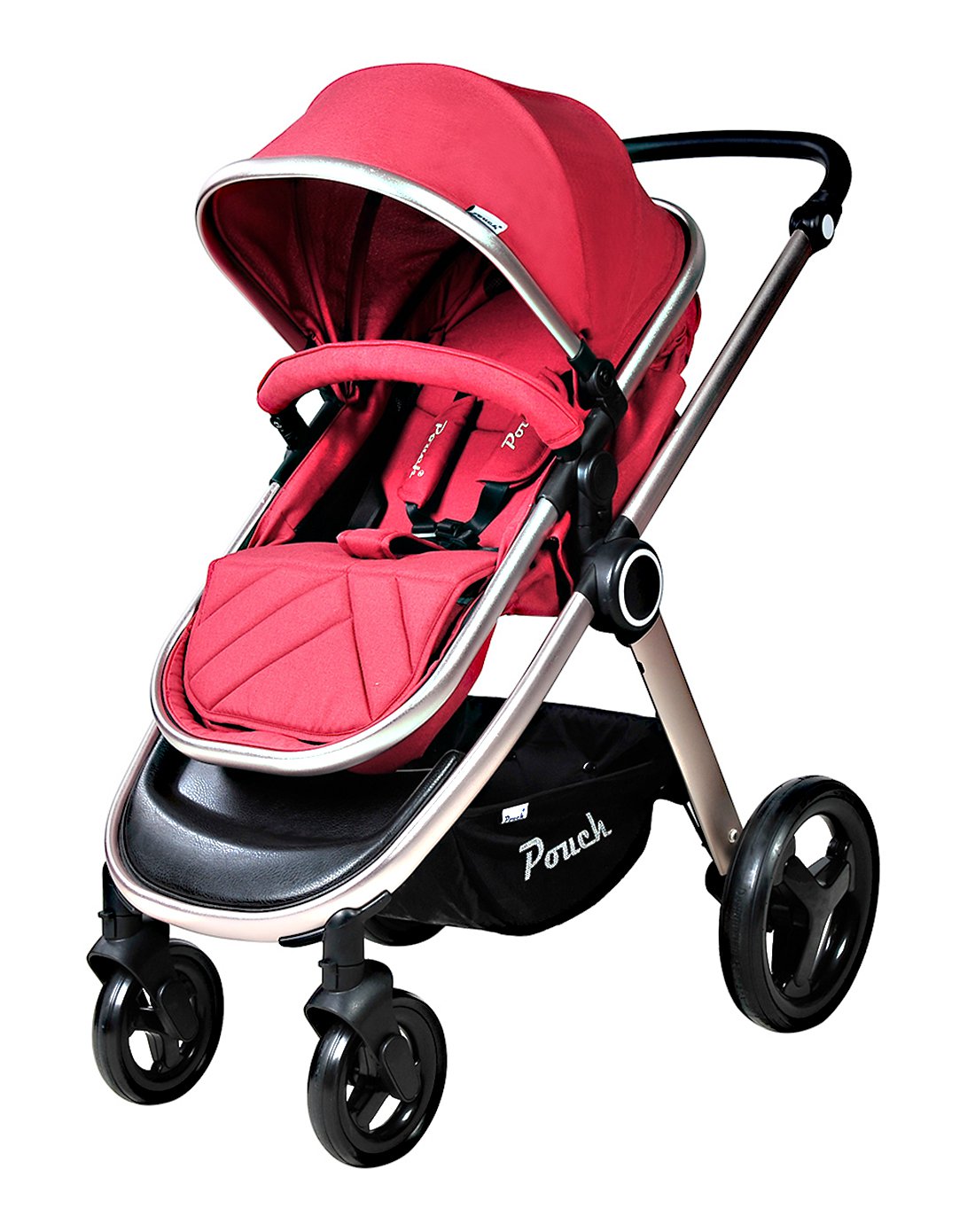pouch一车多用减震舒适避震高景观婴儿推车p70  0~3岁