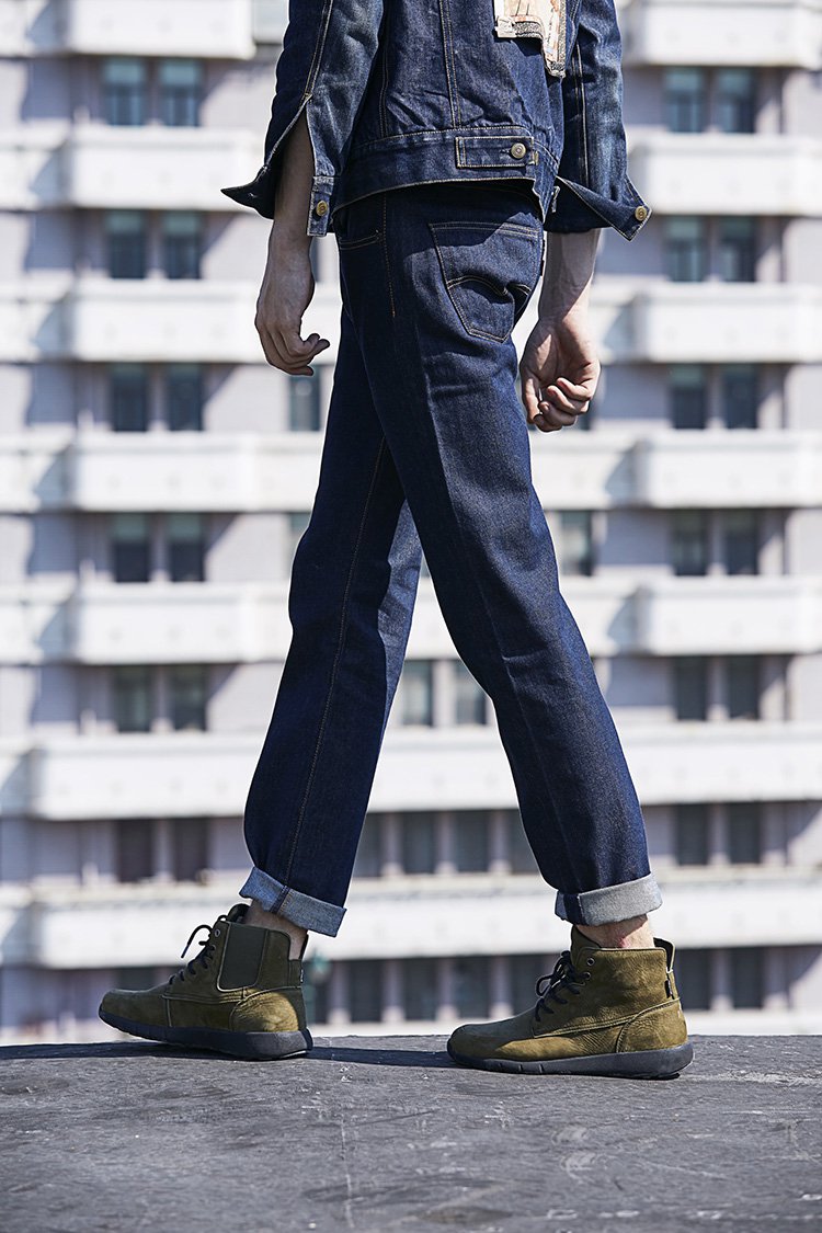 levi's李维斯 真皮轻便 男款工装靴马丁靴 复古军靴高帮男鞋