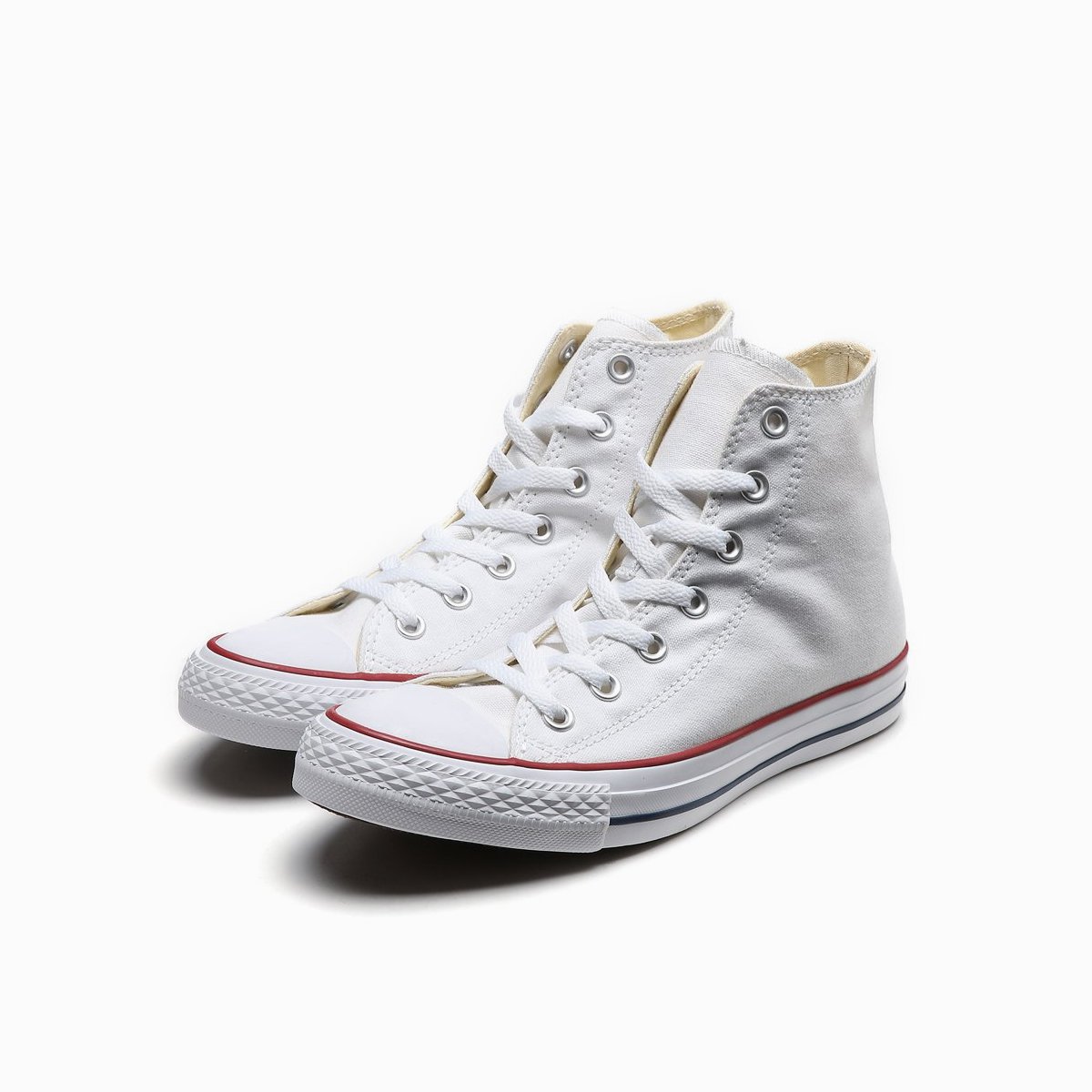 匡威converse all star 经典百搭 中性款白色高帮休闲鞋