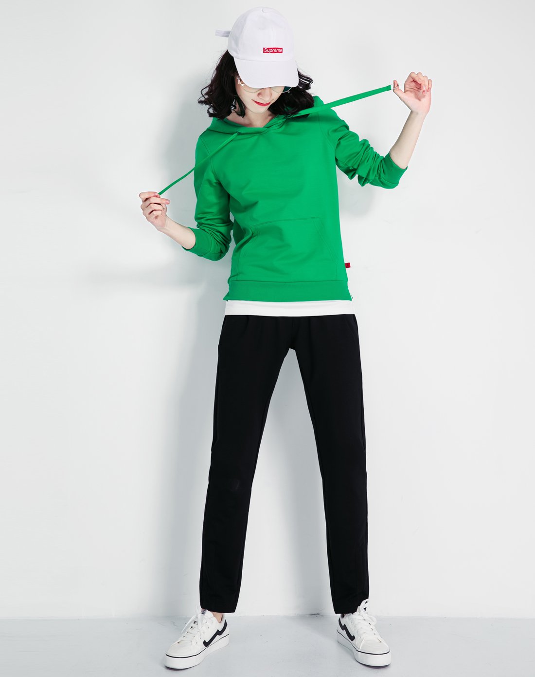 自由呼吸修身连帽女式套装