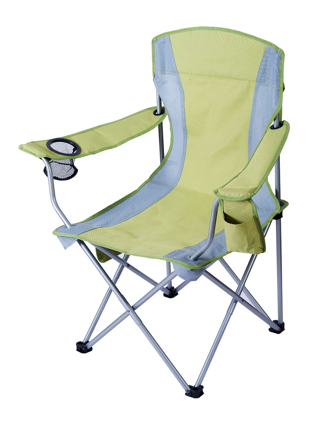 蓝色轻便扶手折叠椅