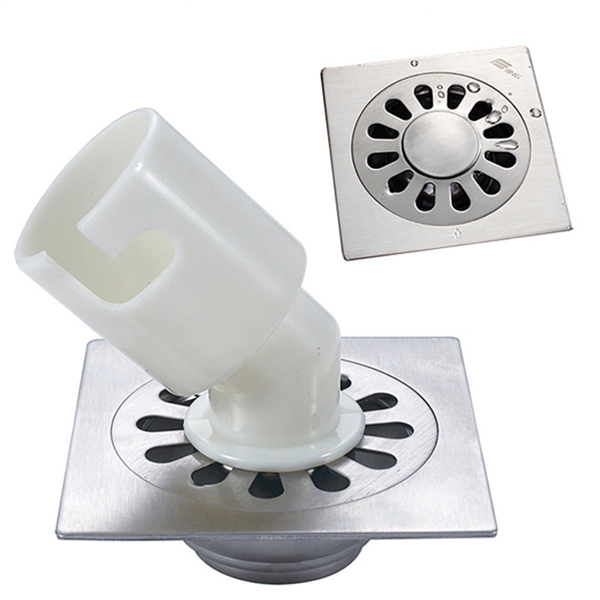 鹰(ying)卫浴 大排水量全铜防臭地漏搭配304不锈钢洗衣机地漏一厨一卫