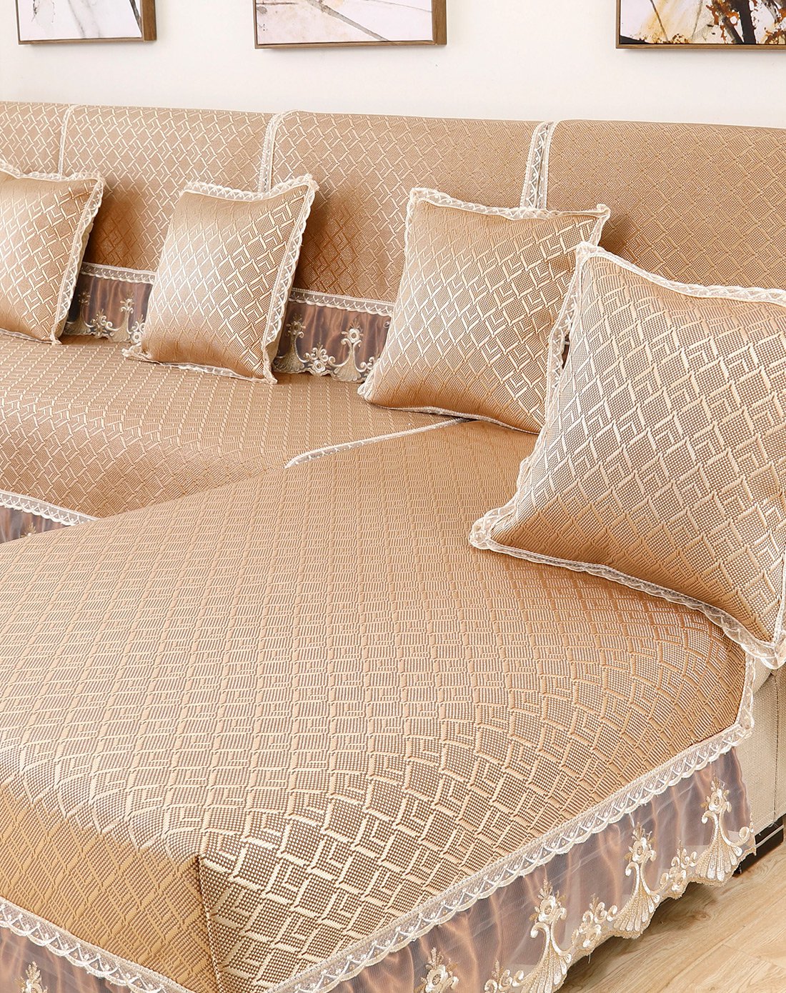 冰藤 沙发垫夏季 冰丝凉席夏天沙发垫冰垫坐垫沙发凉席沙发巾