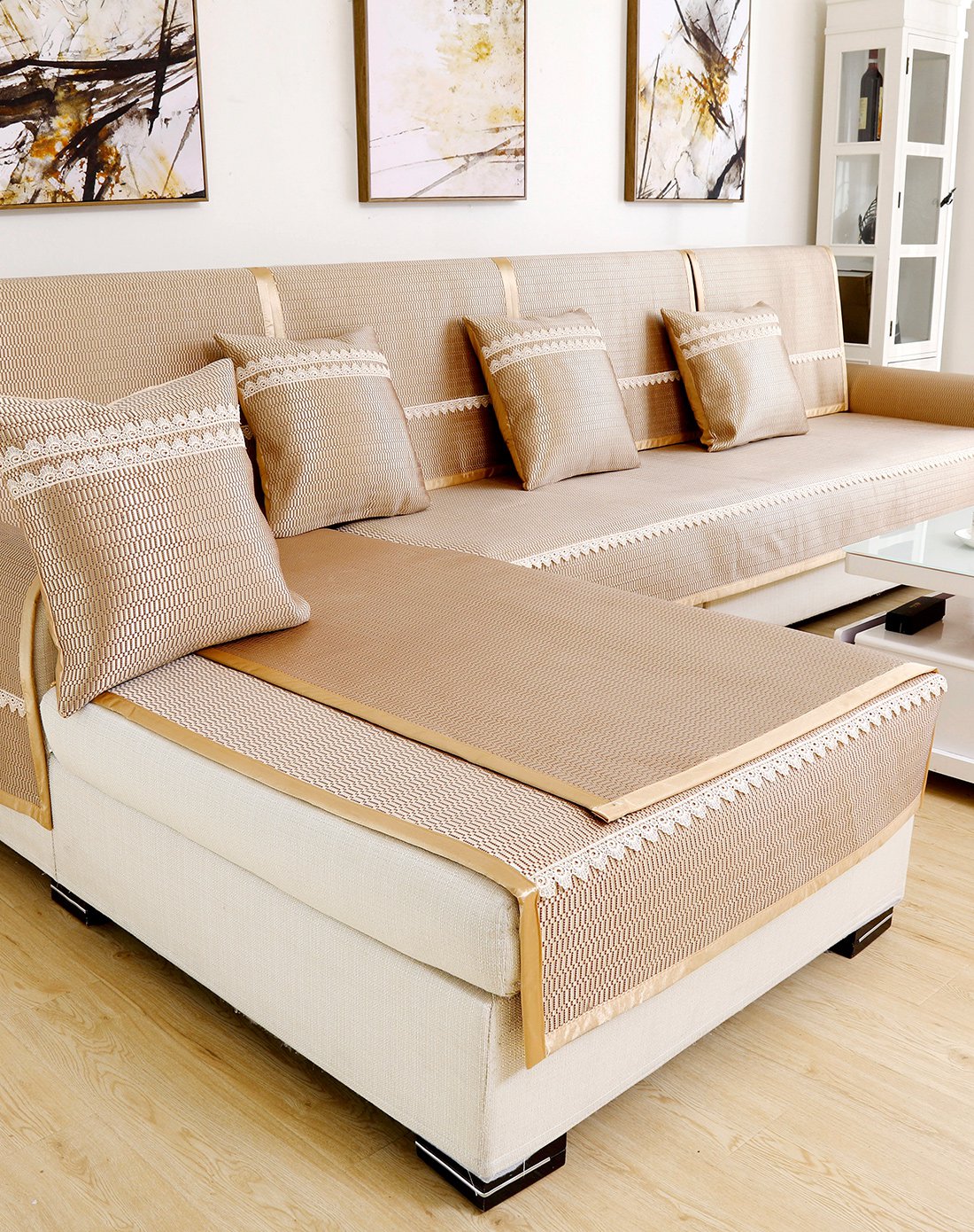 藤席 沙发垫夏季 冰丝凉席夏天沙发垫冰垫坐垫沙发凉席沙发巾