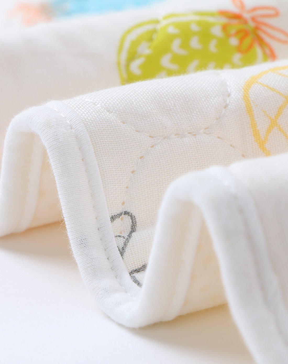 婴儿隔尿垫纱布防水透气纯棉可洗 新生儿(夏威夷沙拉)菠萝