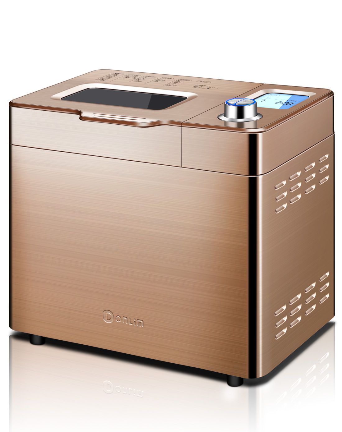 东菱bm1352b-3(钛金) 旋风烘烤 旋钮设计 多功能家用全自动面包机