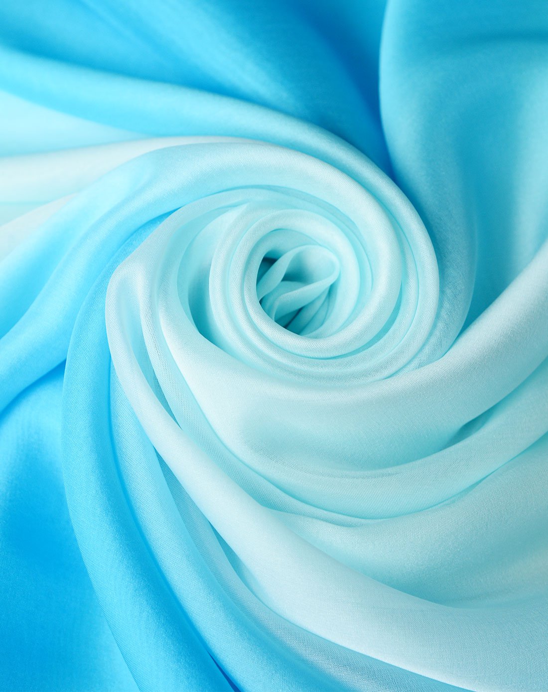 紫宝桑蚕丝雪纺双色渐变加宽真丝丝巾围巾