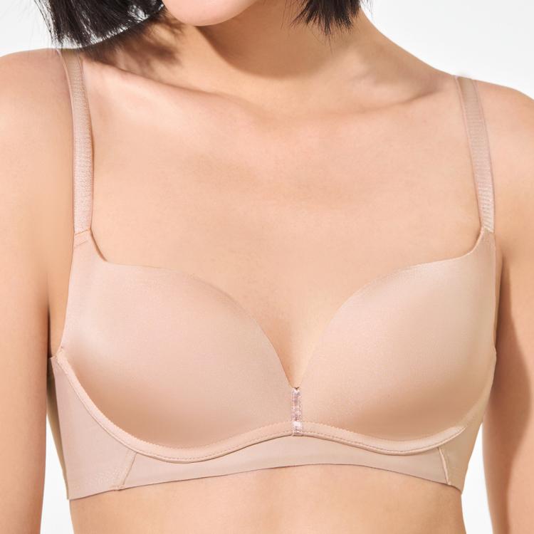 爱慕 爆款光面春夏隐形【小胸聚拢不空杯 穿出蜜桃胸】净痕聚拢文胸