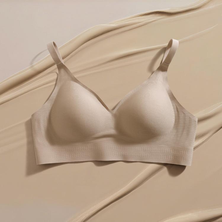 爱慕 爆款背心式【裸感净痕 水滴杯防外扩】本命年软糯侧收聚拢文胸