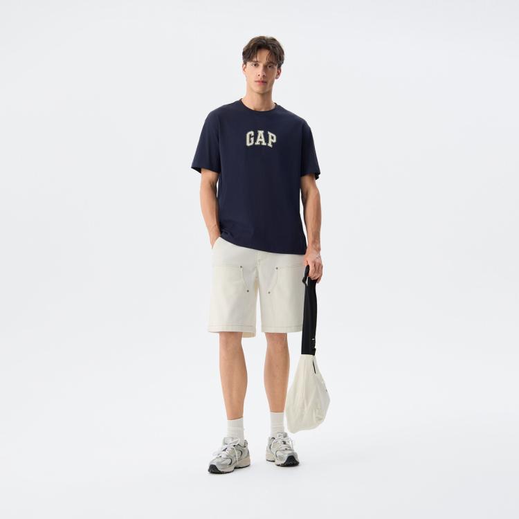 盖璞 Gap男女装夏季款纯棉印花logo短袖T恤基础款休闲上衣755794