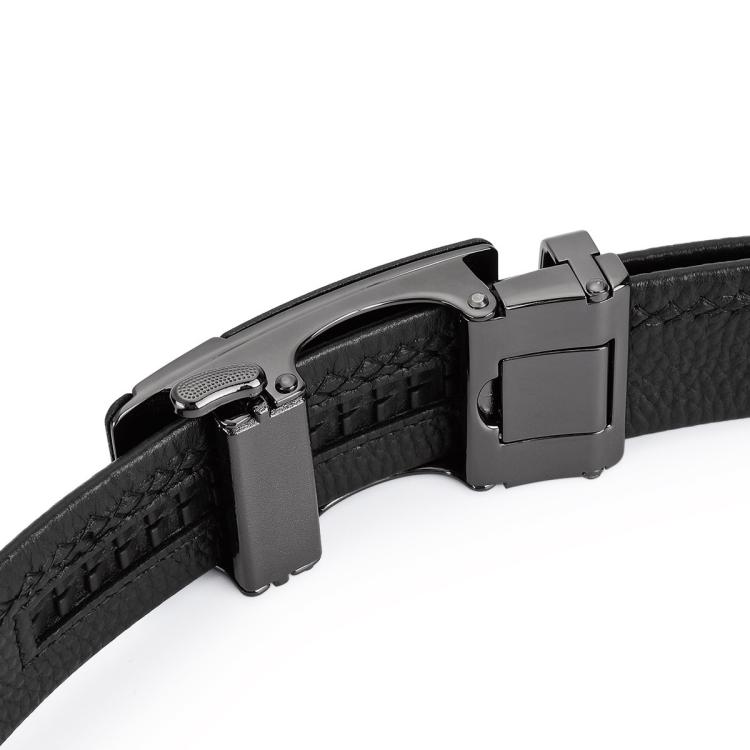 ST&SAT 【头层牛皮】时尚经典真皮男士腰带皮带商务自动扣头裤带送老公