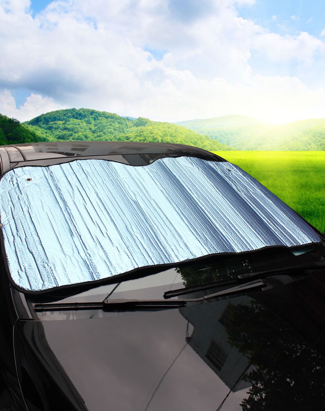 遮阳挡前档风玻璃防晒隔热遮阳帘汽车遮阳板车窗太阳挡