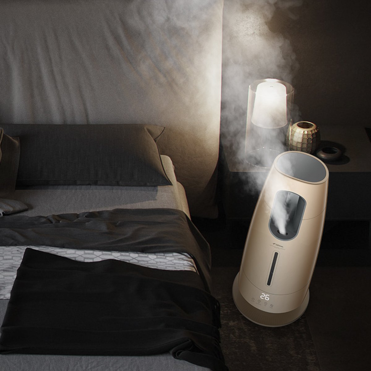 【负离子净化 恒温加湿 】德尔玛 ld703落地式加湿器 客厅房间办公室