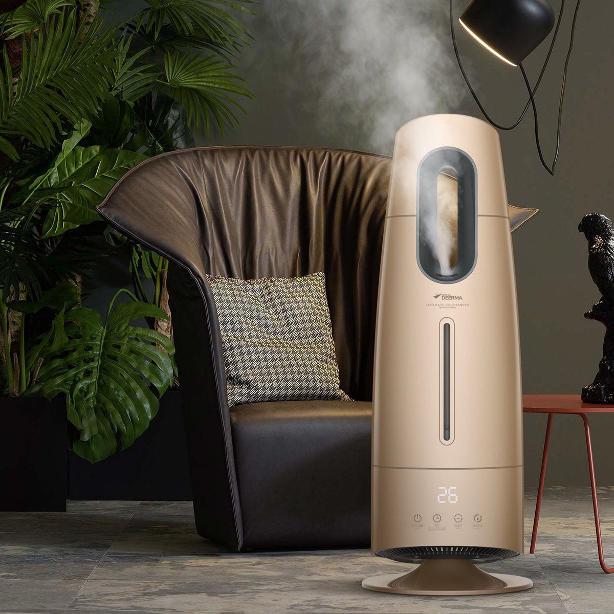 【负离子净化 恒温加湿 】德尔玛 ld703落地式加湿器 客厅房间办公室