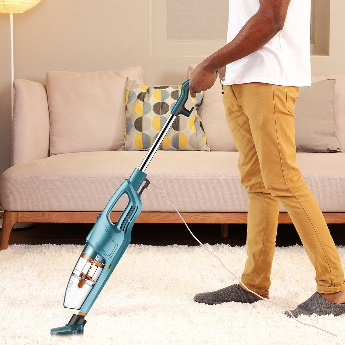 德尔玛(deerma)dx900小型家用吸尘器手持自营吸尘机