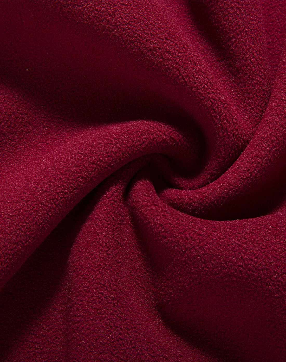 拓路者pioneer camp男装专场 酒红纯棉舒适圆领长袖加