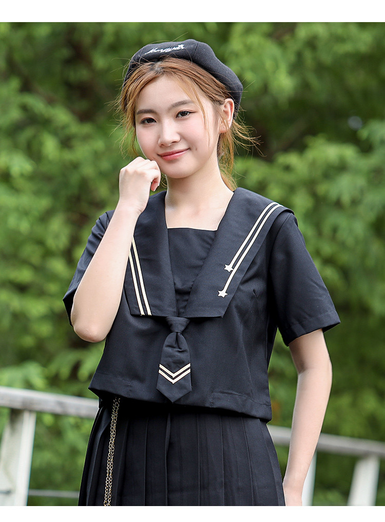 【学院风】学生套装秋季水手服流星短袖裙子女式套装jk制服班服
