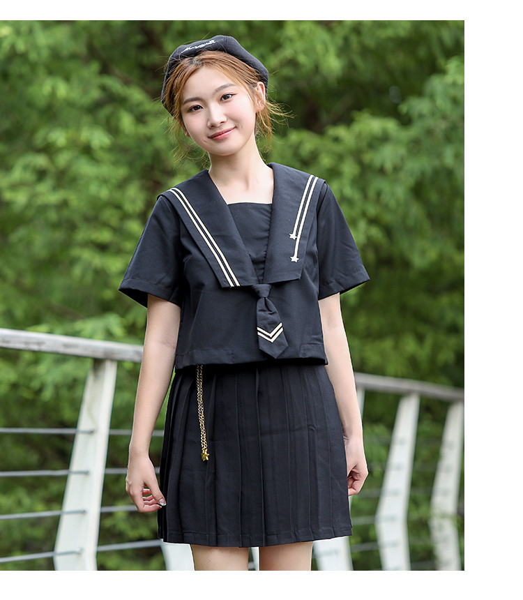 【学院风】学生套装秋季水手服流星短袖裙子女式套装jk制服班服