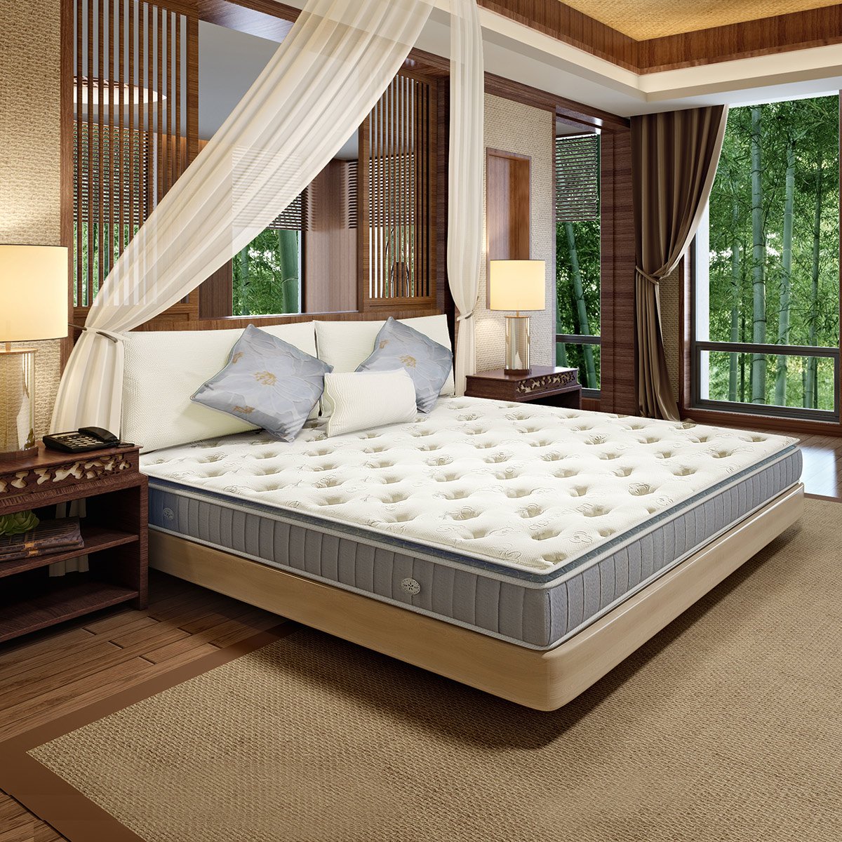 5m1.8米整网弹簧席梦思床垫 安缦live