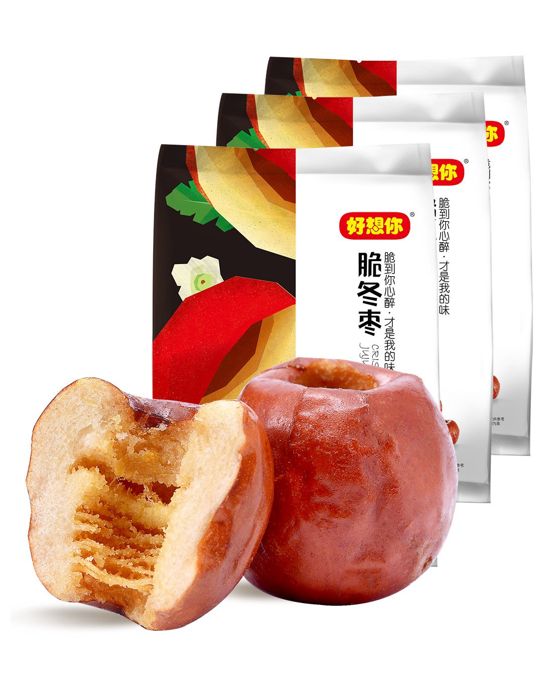 好想你休闲零食专场好想你_脆冬枣180g*3袋6943228700892zh3_唯品会