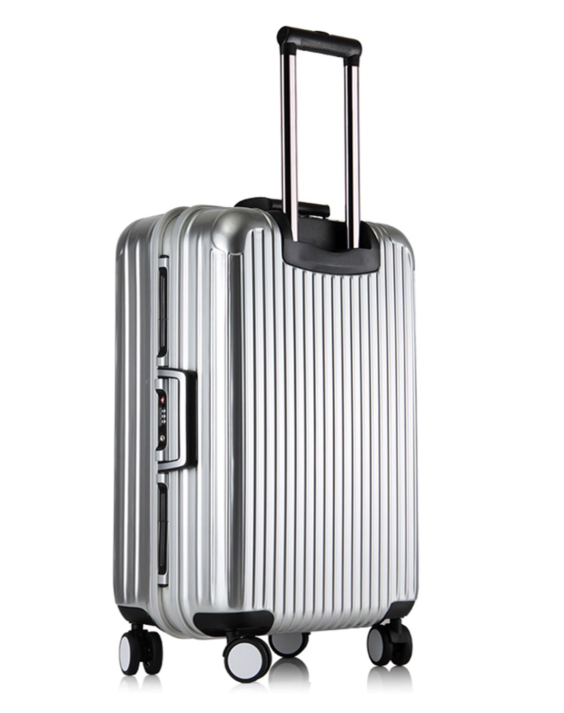 经典厚实款铝框登机箱20寸银色