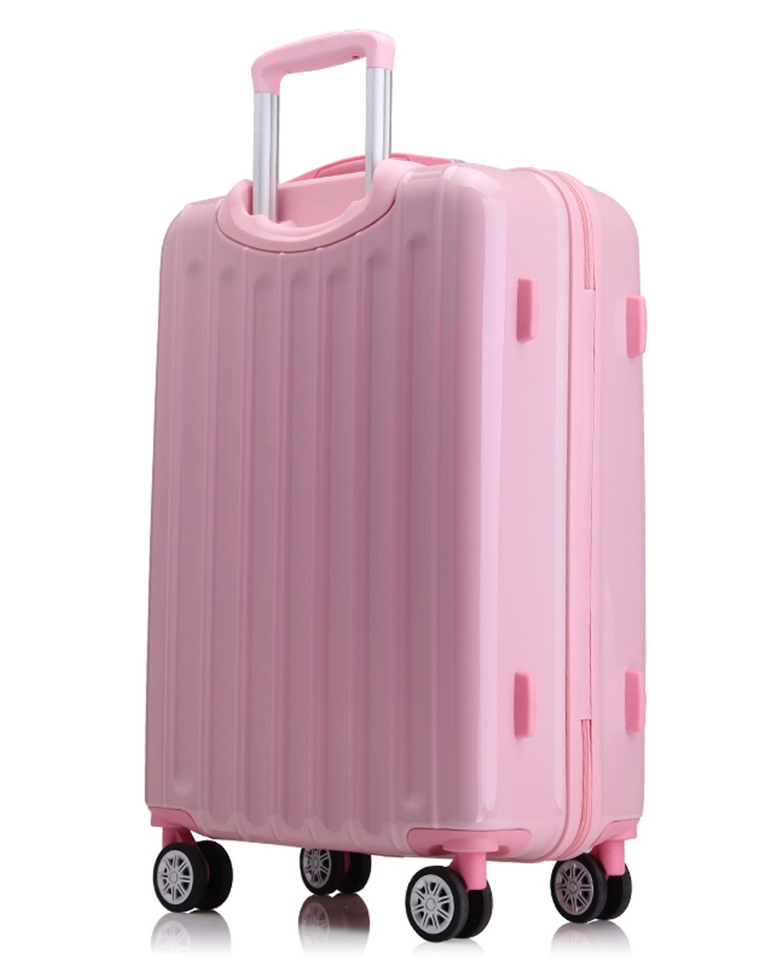 高性价比镜面行李箱托运箱28寸粉色
