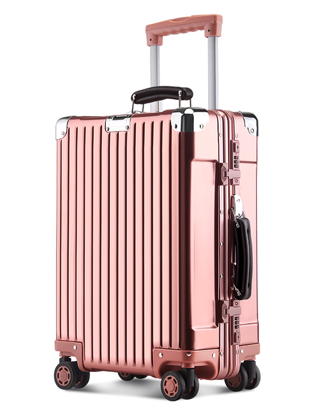 金属行李箱全镁铝合金拉杆箱万向轮23寸