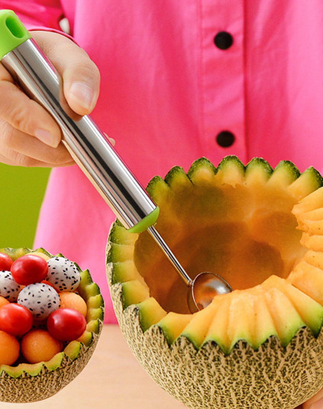 不锈钢瓜果挖球器三件套