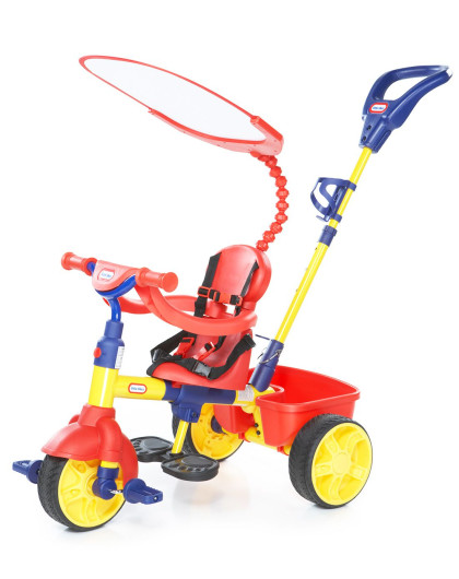 美国小泰克littletikes玩具专场小泰克 3合1推行三轮车(红色)627354