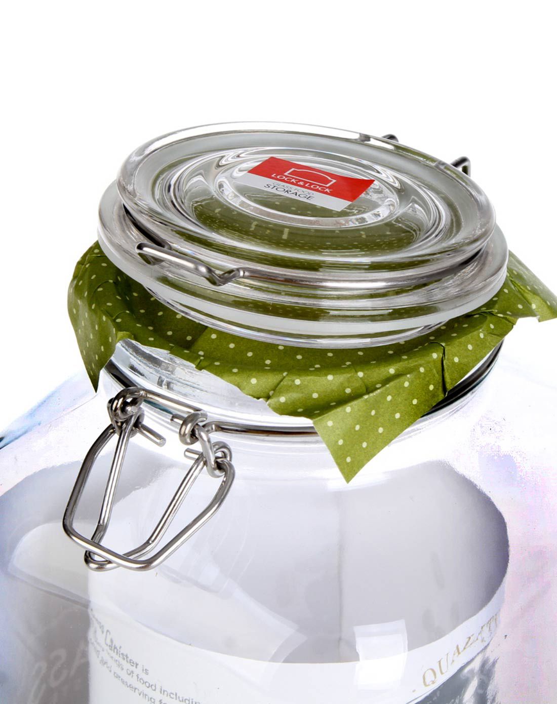 乐扣乐扣锁扣型大容量玻璃储物罐3l