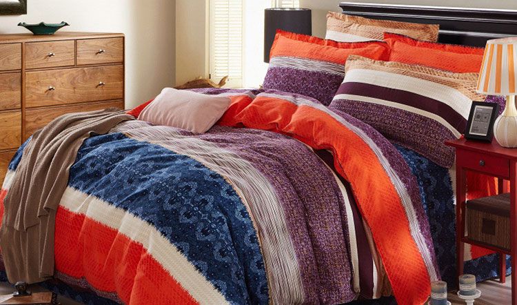 1.8床全棉印花磨毛四件套-回忆