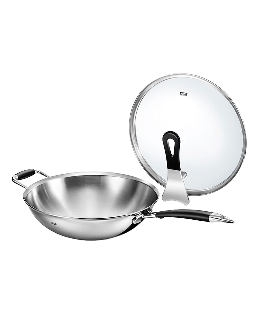 亚洲多层钢单柄炒锅 汤锅 2件组