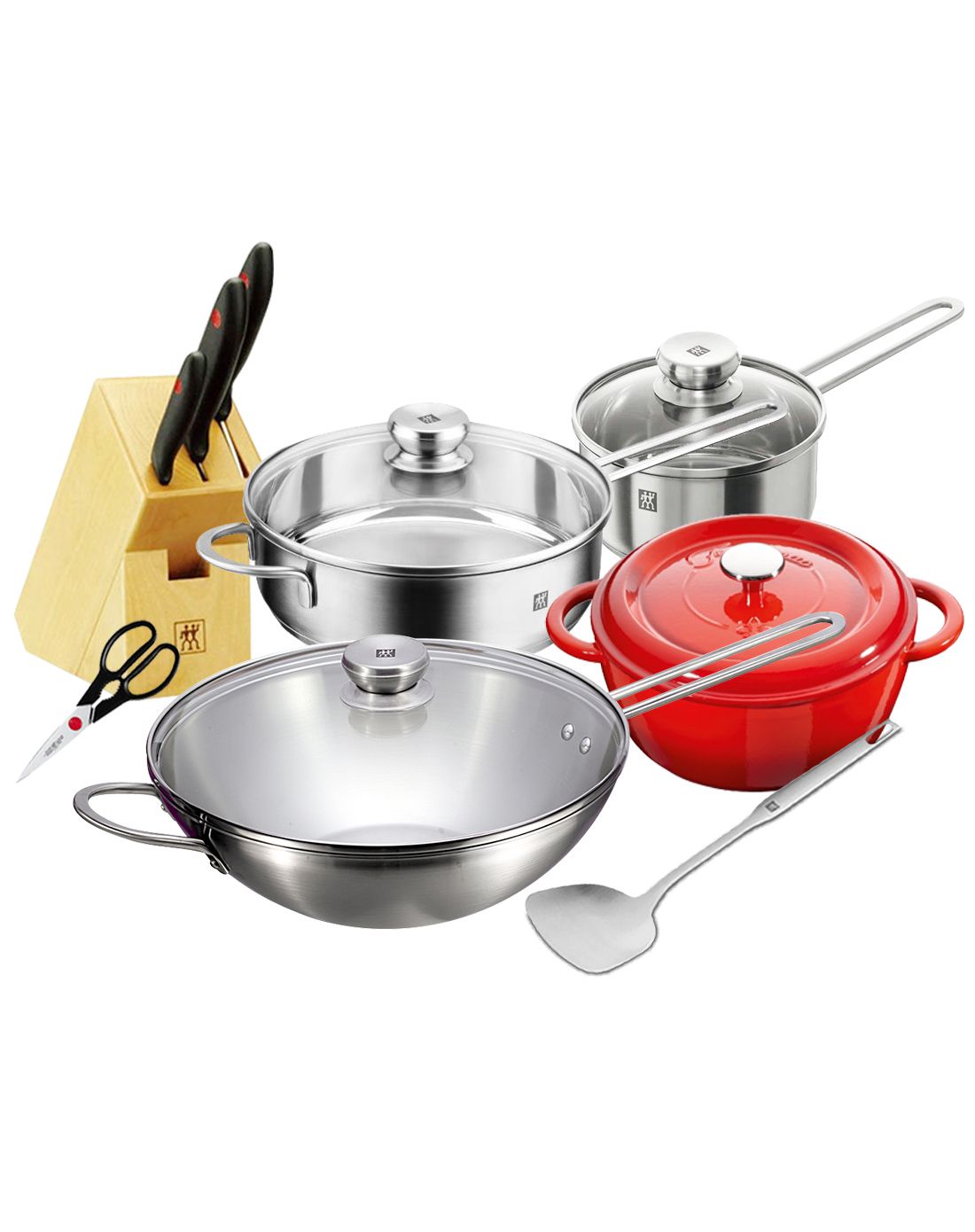 双立人nova iii系列锅刀10件套