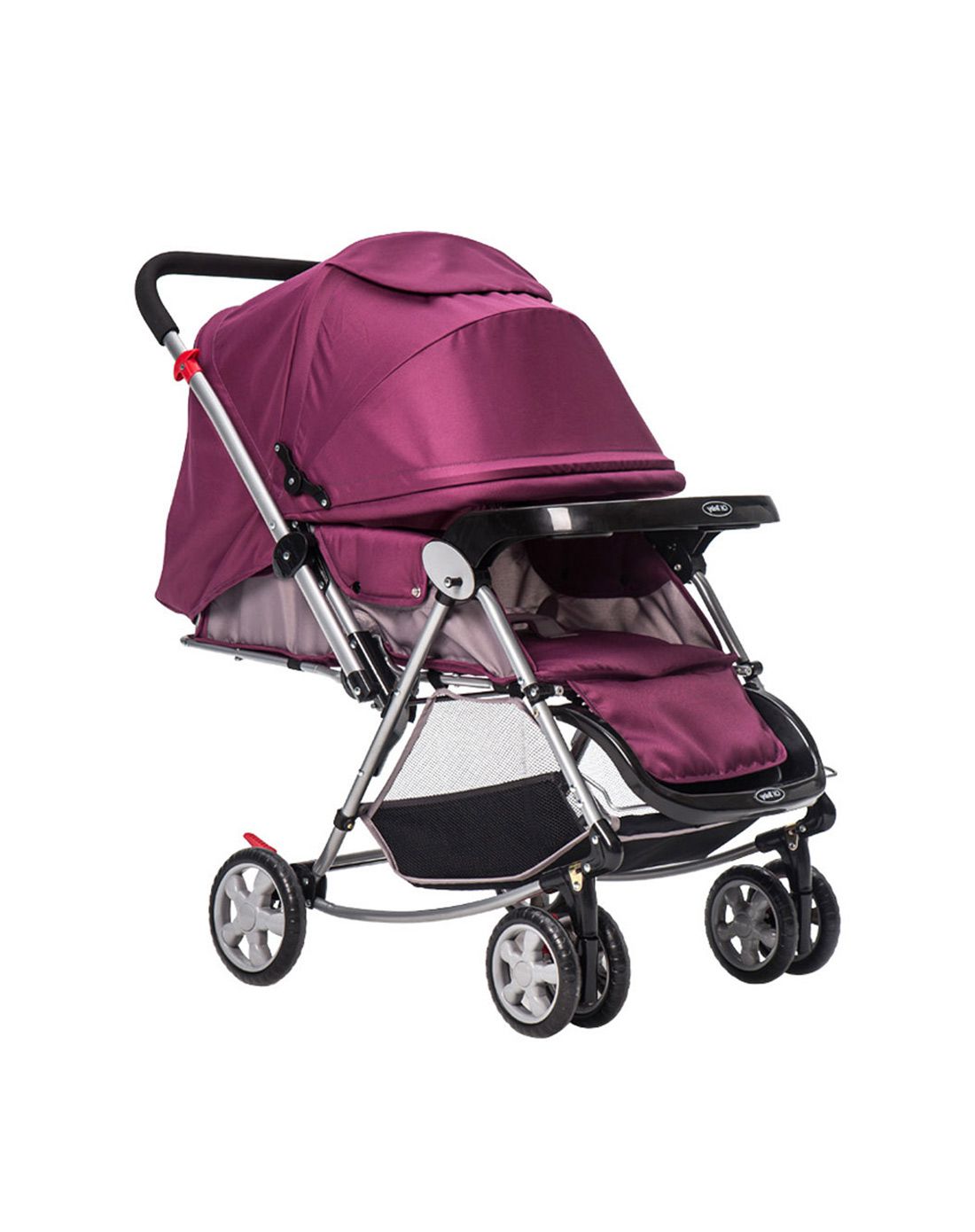 chbaby带摇椅功能轻便双向折叠婴儿推车720超值蓝色