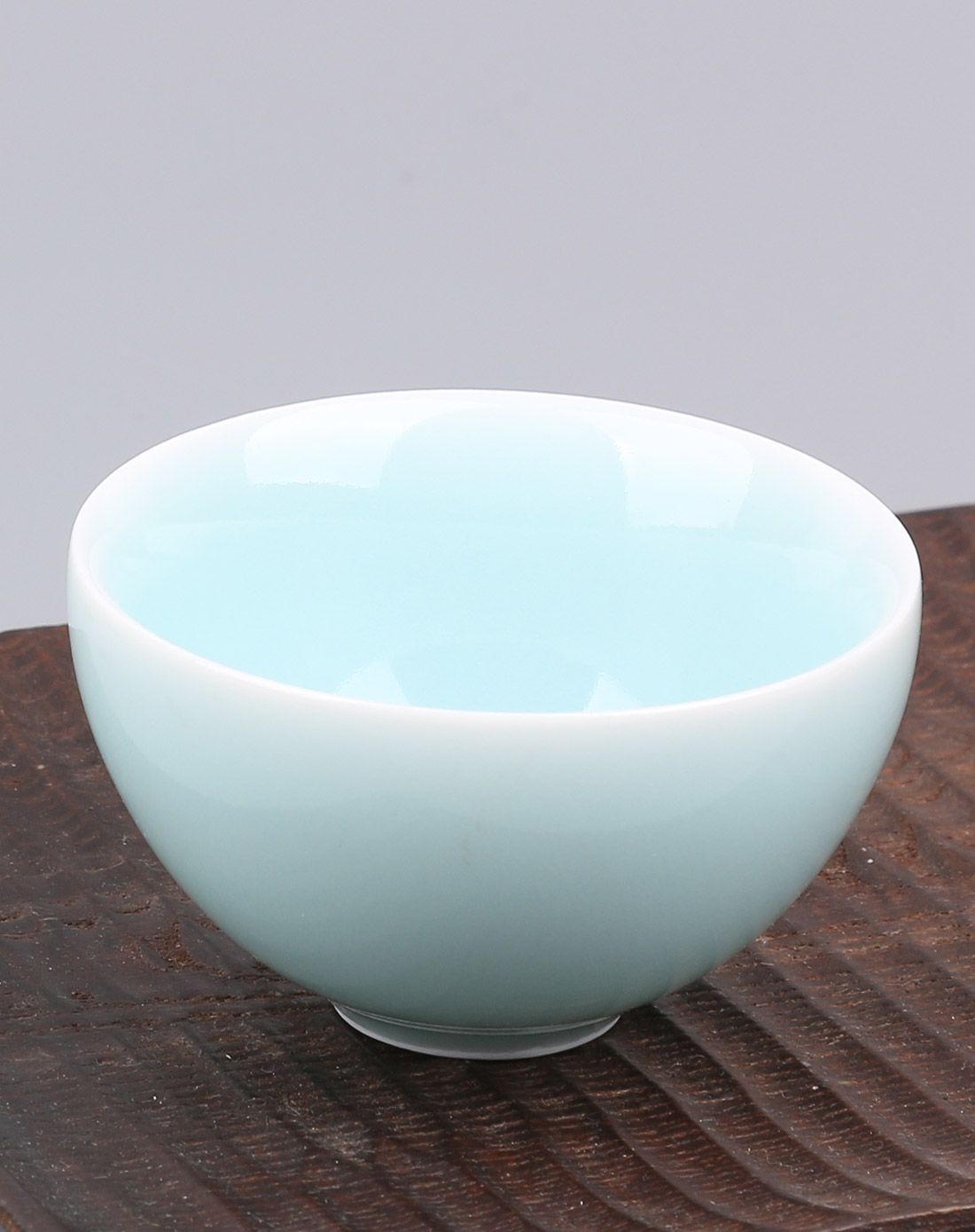 弟窑粉青鼓杯50ml 龙泉青瓷杯